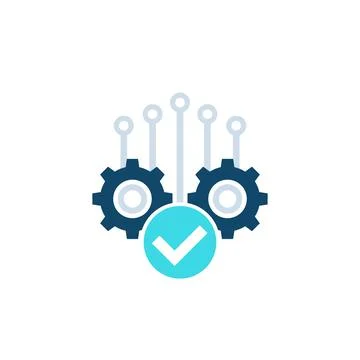Project completion icon Stock Illustration