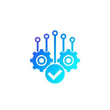 Project completion, vector icon Stock Illustration