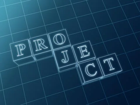 Project cubes Stock Illustration