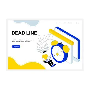 Project Deadline Stock Illustration