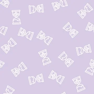 Project deadline line vector seamless pattern Stock Illustration