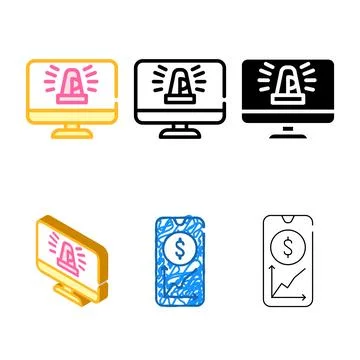 Project deadlines are approaching diversity color icon vector Ilustración de archivo