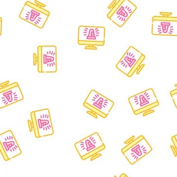 Project deadlines are approaching vector seamless pattern Stock Illustration