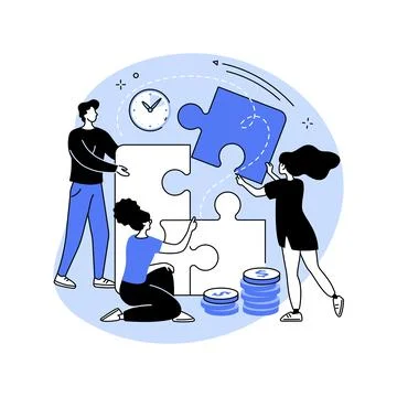 Project delivery abstract concept vector illustration. 스톡 일러스트