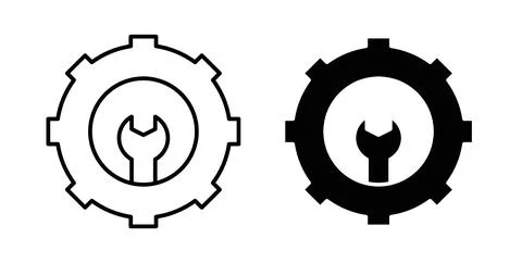 Project Development icon collection in black, Line icons, flat symbols Stock Illustration
