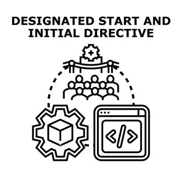 Project development launch and team collaboration strategy イラスト素材