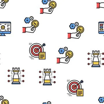 Project Development Vector Seamless Pattern イラスト素材