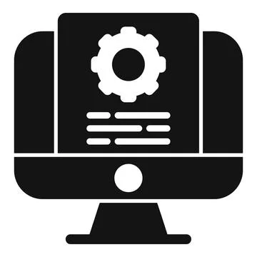 Project document icon simple vector. Data support 库存插图
