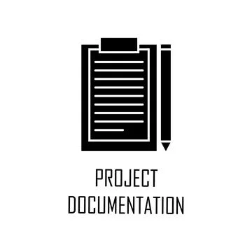 Project documentation icon. Element of Web Development for mobile concept and Illustrazione stock