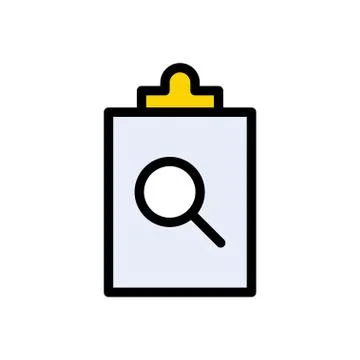 Project flat color icon Illustrazione stock