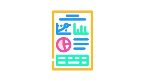 Project folder color icon animation Stock Footage 327273381