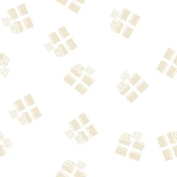 Project folder glyph seamless pattern Illustrazione stock