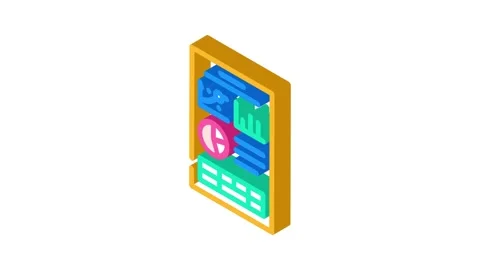 Project folder isometric icon animation Stock Footage 327295992