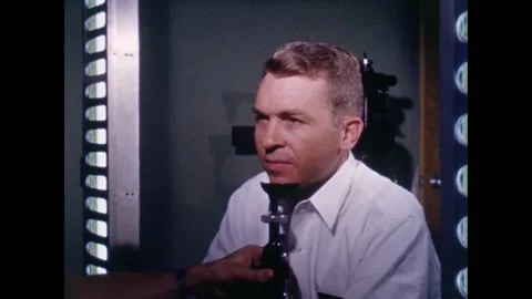Project Gemini spaceflight new astronaut recruit medical checks Stock Footage 263418845