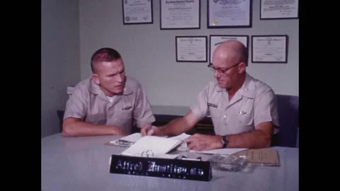 Project Gemini spaceflight new recruit interview Stock Footage 263418865