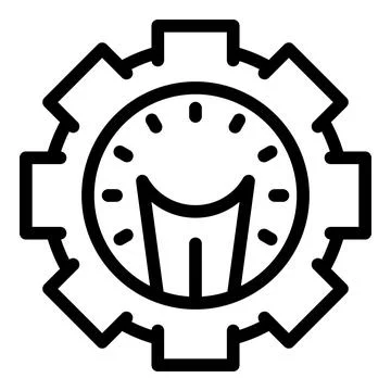 Project idea icon, outline style Stock Illustration
