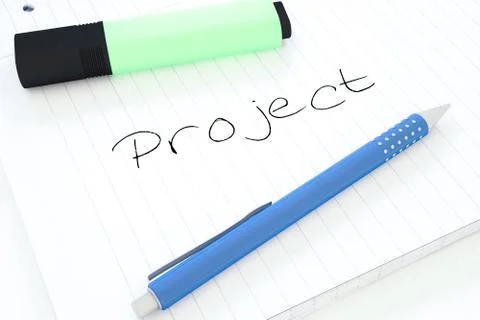 Project Illustrazione stock