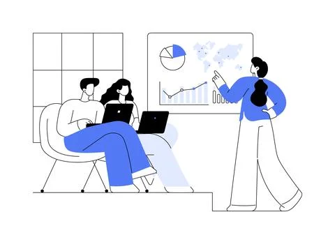 Project implementation abstract concept vector illustration. 스톡 일러스트