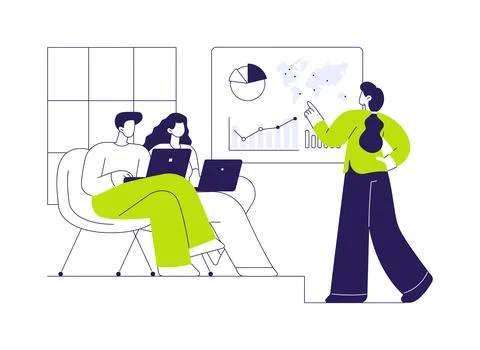 Project implementation abstract concept vector illustration. Stock Illustration