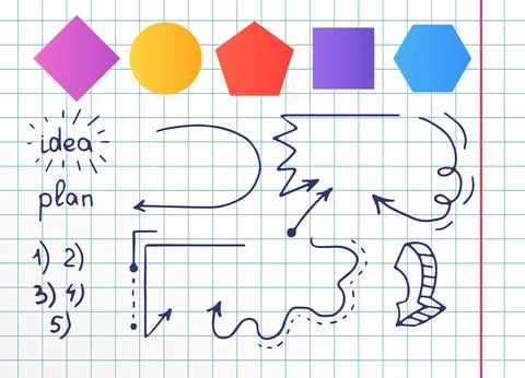 Project implementation infographic chart design element set Stock Illustration