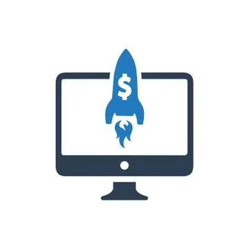Project Launch Icon Stock Illustration