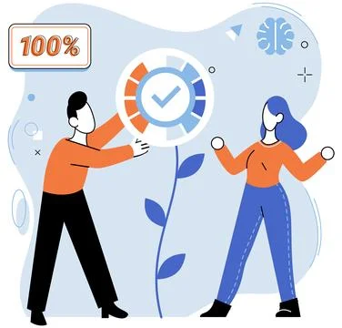 Project launch. A project launch, birth of fresh endeavor A successful business Stock Illustration