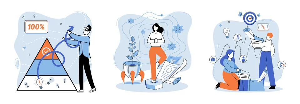 Project launch. Project launch startup, daring dive into seof entrepreneurship A Stock Illustration