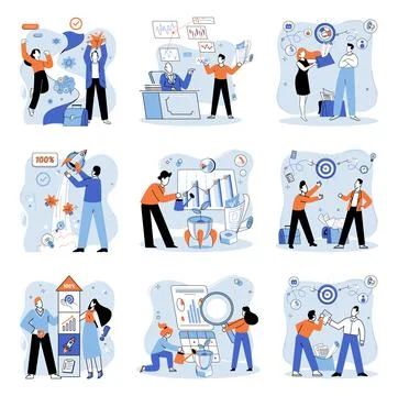 Project launch. Project launch startup, exhilarating leap into world of Stockillustratie
