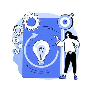 Project life cycle abstract concept vector illustration. Stock-Illustration