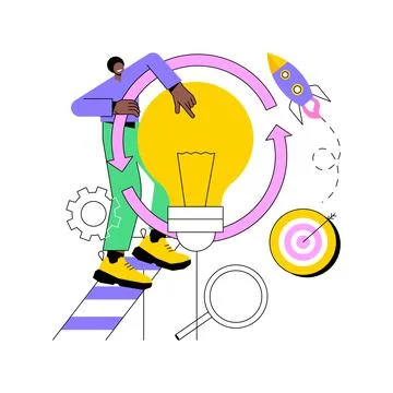 Project life cycle abstract concept vector illustration. 스톡 일러스트