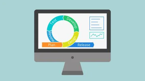 Project life cycle Stock-Illustration