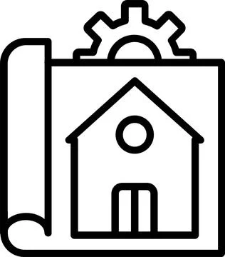 Project Line Icon Design Stock Illustration