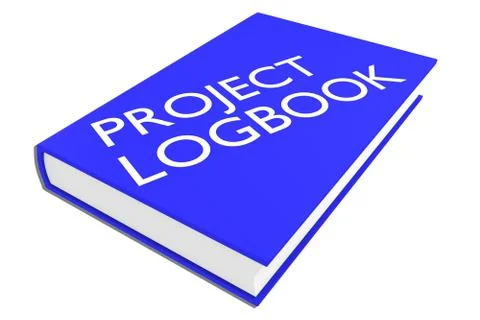 Project Logbook - administrative concept Stock Illustration