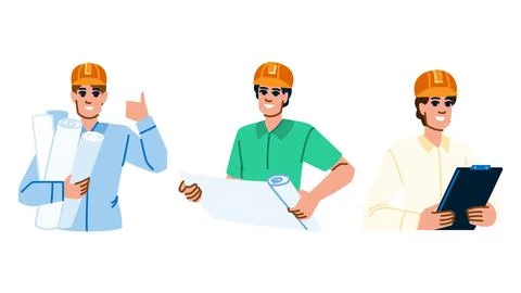 Project man architect vector Ilustración de archivo