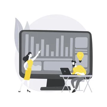 Project management abstract concept vector illustration. Illustrazione stock