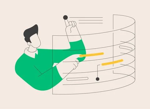 Project management abstract concept vector illustration. Stock Illustration