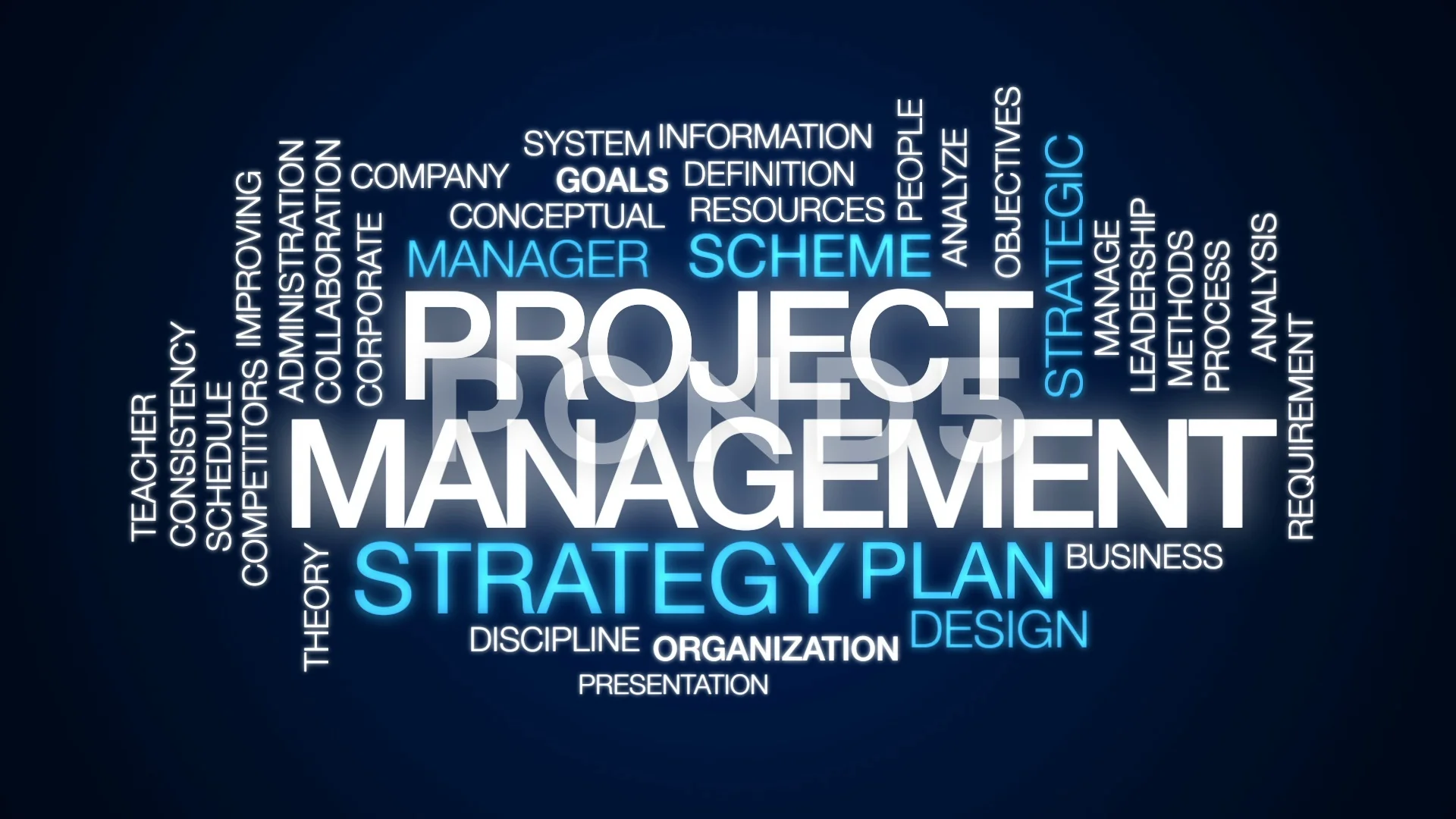 Project management animated word cloud, ... | Stock Video | Pond5