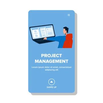 Project Management Business Occupation Vector flat Illustration Stock-Illustration