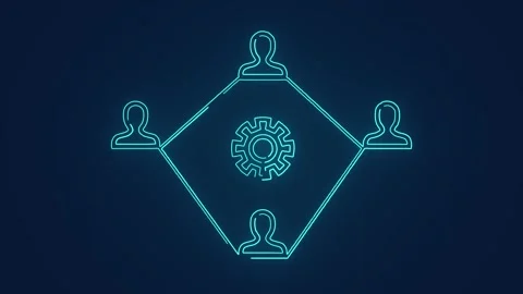 Project management collaboration with remote working team startup animation Stock Footage 264961114