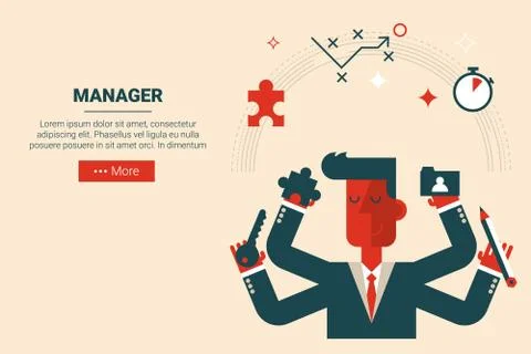 Project management concept Stock-Illustration