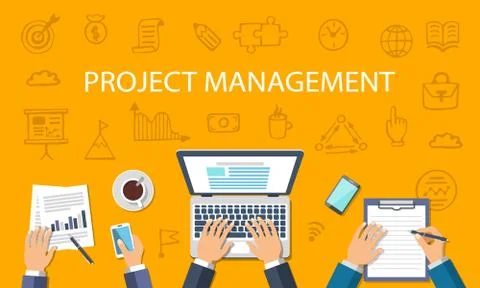 Project Management Concept Stock Illustration