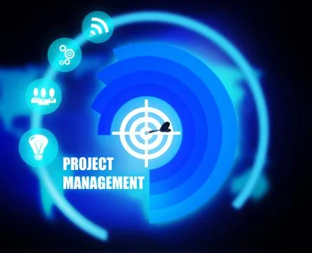 Project Management concept plan Stock Illustration