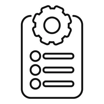 Project management with gear for task planning and optimization Stockillustratie