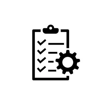 Project management icon. To do list symbol Stock Illustration