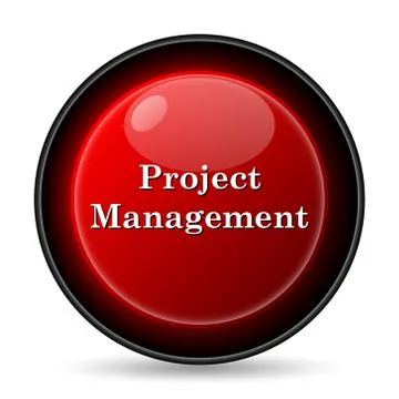 Project management icon. internet button on white background.. イラスト素材