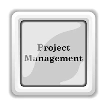 Project management icon. internet button on white background.. 스톡 일러스트