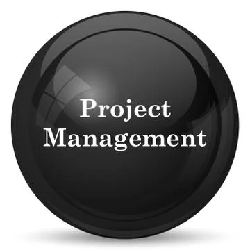 Project management icon. Internet button on white background.. Stock Illustration