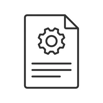 Project management icon in line design. project, management, plan, agile Illustrazione stock