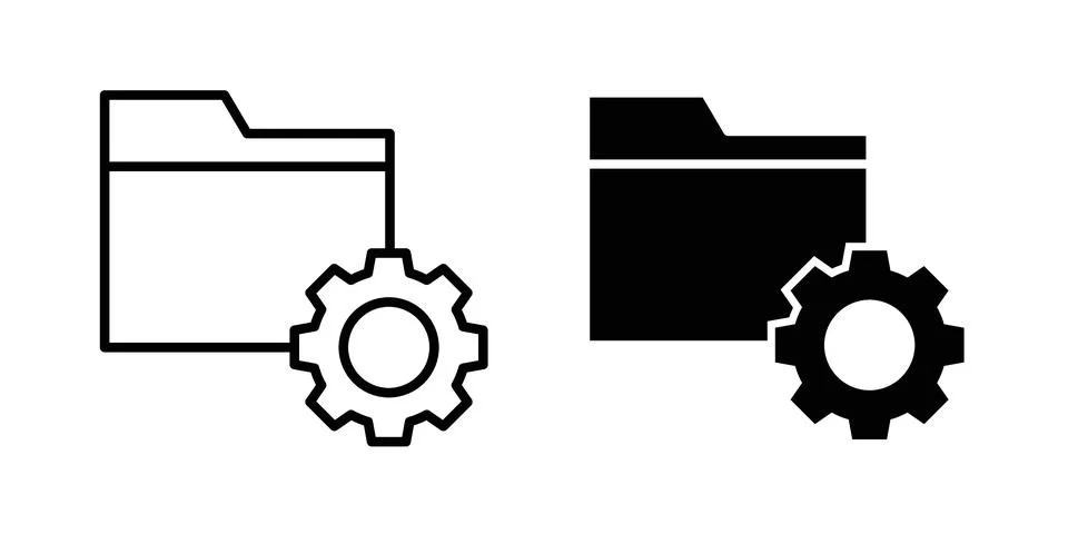 Project management icon for web projects Stock Illustration