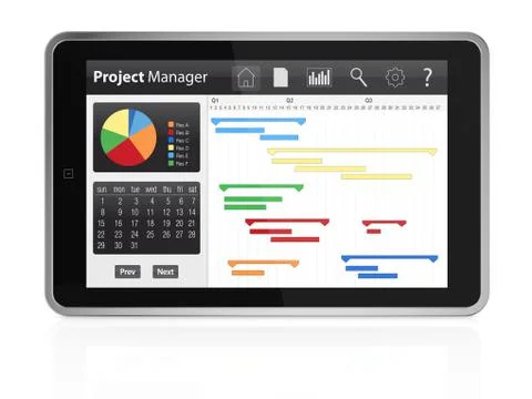 Project management Stock Illustration